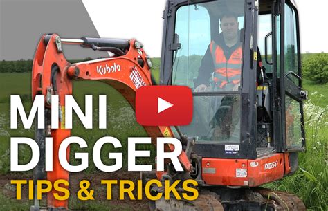 how hard to use a mini digger|mini excavator tips and tricks.